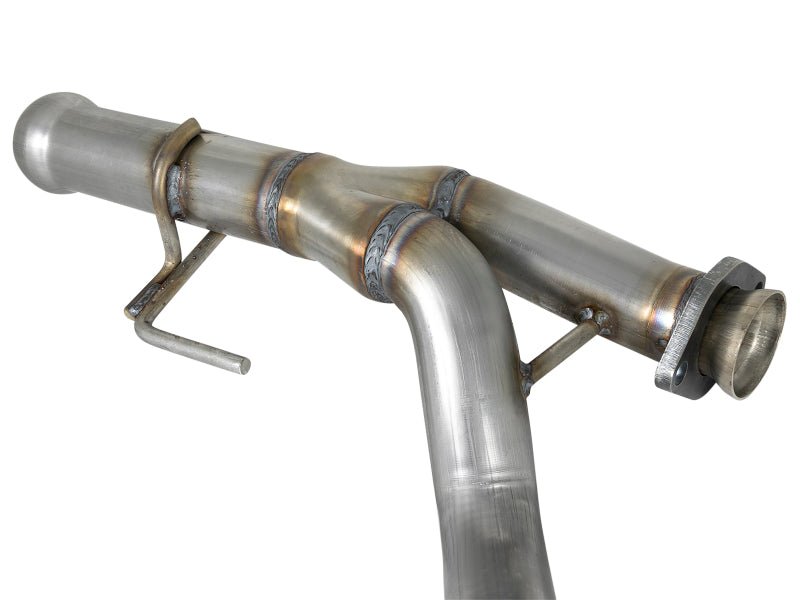 aFe POWER Twisted Steel Y - Pipe 2 - 1/4in 409 SS Exhaust System 2018 Jeep Wrangler (JL) V6 - 3.6L - My Store