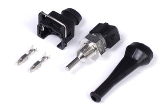 compare product Haltech Oil Temperature Sensor High Range 150 Deg C 1/8 NPT Thread w/Bosch EV1 Plug & Pins