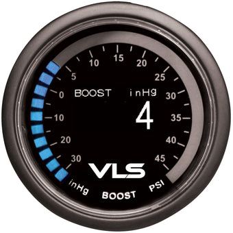 compare product Revel VLS 52mm 30inHg-45PSI Digital OLED Boost Gauge