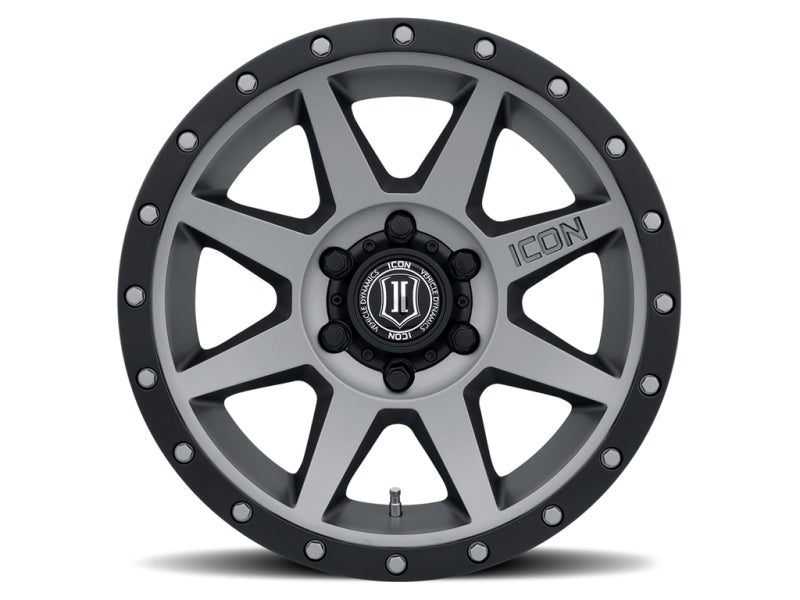 ICON Rebound 17x8.5 6x5.5 25mm Offset 5.75in BS 95.1mm Bore Titanium Wheel - My Store