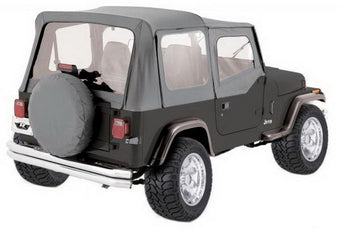 compare product Rampage 1976-1983 Jeep CJ5 Complete Top - Grey Denim