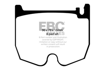 compare product EBC 03-06 Mercedes-Benz CL55 AMG 5.4 Supercharged Yellowstuff Front Brake Pads