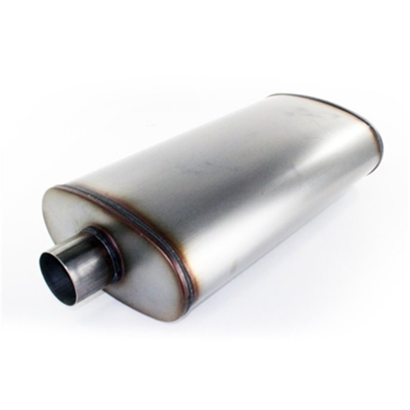 aFe MACHForce XP Exhausts Mufflers SS - 409 EXH Muffler 3In/Out 5x11 Body Brushed - My Store