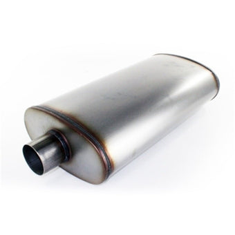 compare product aFe MACHForce XP Exhausts Mufflers SS-409 EXH Muffler 3In/Out 5x11 Body Brushed