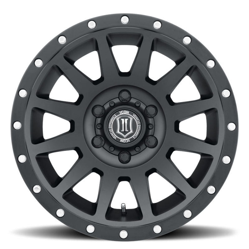 ICON Compression 17x8.5 5x5 - 6mm Offset 4.5in BS 71.5mm Bore Satin Black Wheel - My Store