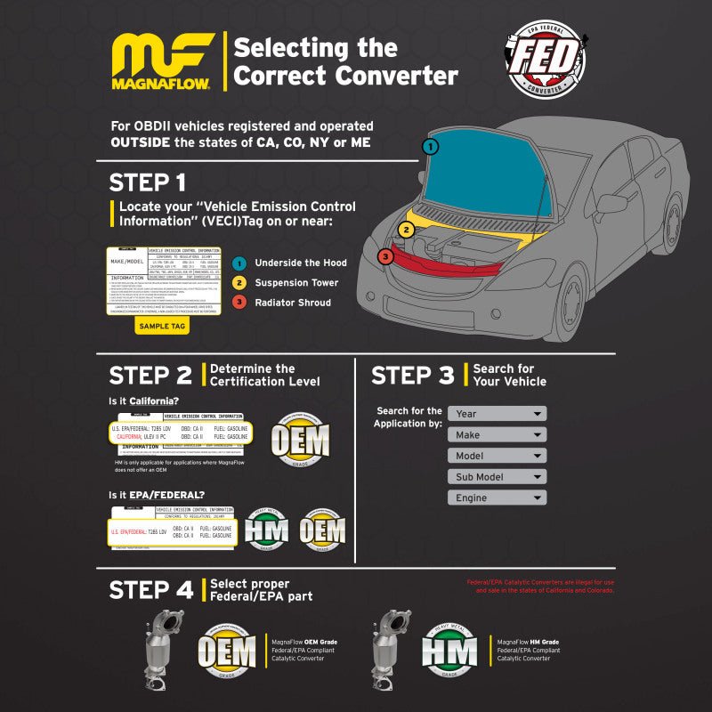 MagnaFlow Conv DF 00 - 04 Tundra 4.7L P/S OEM - My Store
