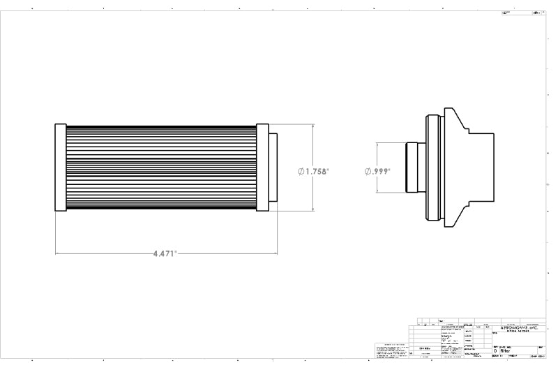 Aeromotive Pro - Series In - Line Fuel Filter - AN - 12 - 100 Micron SS Element - My Store