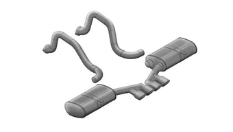 compare product Corsa 1997-2004 Chevrolet Corvette C5 Z06 5.7L V8 Polished Sport Axle-Back Exhaust