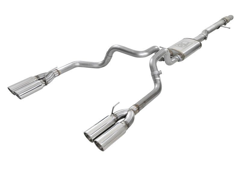 aFe Vulcan Series 4 - 3in 304SS Exhaust Cat - Back w/ Pol Tips 2019 GM Silverado/Sierra 1500 V8 - 6.2L - My Store