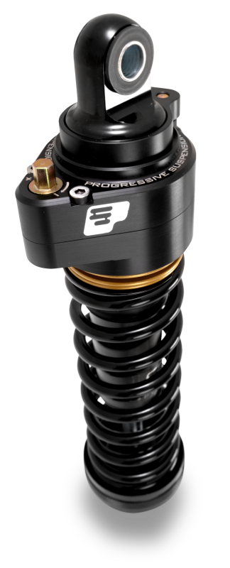 compare product Progressive Harley Ultra Touring-QPS 944 Series Shocks, 13in, 12in Ride Height Standard - Black/Gold