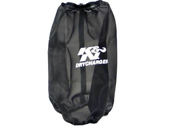 compare product K&N 6.625in Base ID / 5.25in Top ID / 9.5in H Round Tapered Black Drycharger Air Filter Wrap