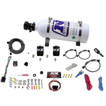 compare product Nitrous Express 11-15 Ford Mustang GT 5.0L Coyote Single Nozzle Nitrous Kit (35-150HP) w/5lb Bottle