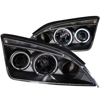 compare product ANZO 2005-2007 Ford Focus Projector Headlights w/ Halo Black