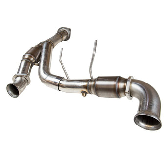 compare product Kooks 2015+ Ford F-150 Coyote 5.0L 3in GREEN Cat SS Y Pipe Kooks HDR Req
