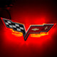 Oracle Chevrolet Corvette C6 Illuminated Emblem - Red - My Store