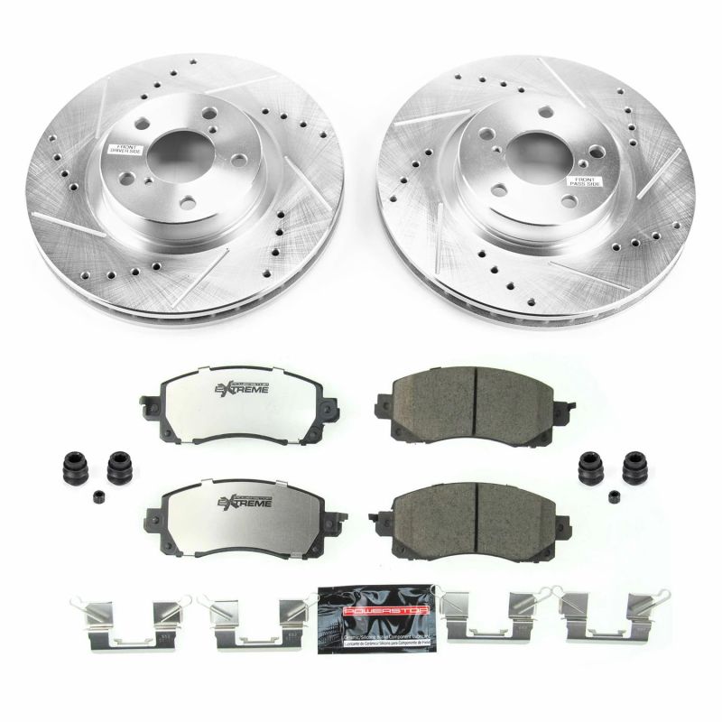 Power Stop 17 - 19 Subaru Impreza Front Z26 Street Warrior Brake Kit - My Store