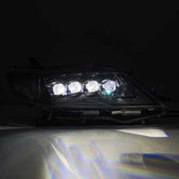 AlphaRex 11 - 21 Toyota Sienna LUXX LED Proj Headlights Plank Style Alpha Black w/Seq Signal/DRL - My Store