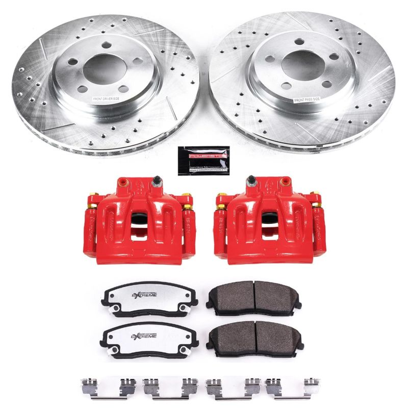 Power Stop 12 - 19 Chrysler 300 Front Z26 Street Warrior Brake Kit w/Calipers - My Store