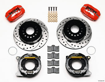 compare product Wilwood Forged Dynalite P/S P-B Kit Drilled-Red 2005-2014 Mustang