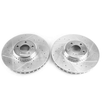 compare product Power Stop 15-18 Mercedes-Benz C300 Front Evolution Drilled & Slotted Rotors - Pair