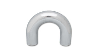 compare product Vibrant 4in O.D. Universal Aluminum Tubing (180 degree Bend) - Polished