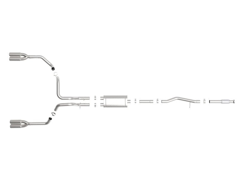 aFe Vulcan Series 3in 304SS Exhaust Cat - Back Exh w/ Pol Tips 2019 GM Silverado / Sierra 1500 V8 - 5.3L - My Store