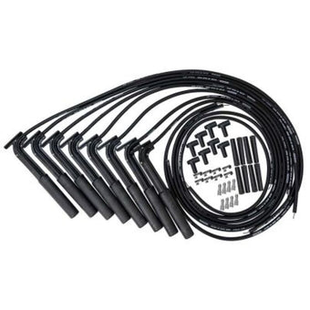 compare product Moroso Universal Ultra 40 Long Handle Hemi Plug Ends Black Remote Coils Wire Set