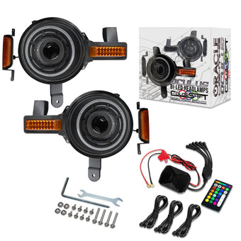 compare product Oracle 2021+ Ford Bronco Oculus Bi-LED Projector Headlights - ColorSHIFT LED