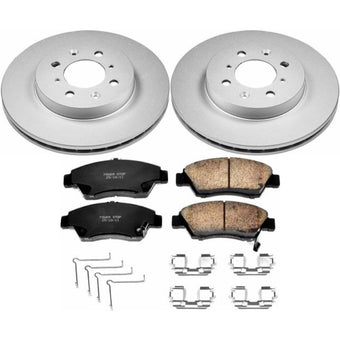 compare product Power Stop 03-05 Honda Civic Front Z17 Evolution Geomet Coated Brake Kit
