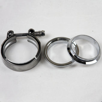 compare product Granatelli 3.0in Mild Steel Mating Male to Female Flanges w/V-Band Clamp