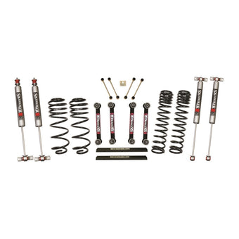 compare product Skyjacker 03-06 Jeep TJ 4in D-Rate Long Travel Kit w/ OE FR/RR Lower Links/M95 Monotube Shocks