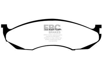 compare product EBC 90-91 Jeep Cherokee 2.5 4WD Ultimax2 Front Brake Pads