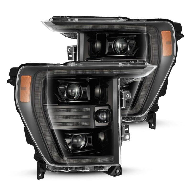 AlphaRex 21 - 22 Ford F150 PRO - Series Projector headlights Alpha - Black w/Activ Light/Seq Signal - My Store