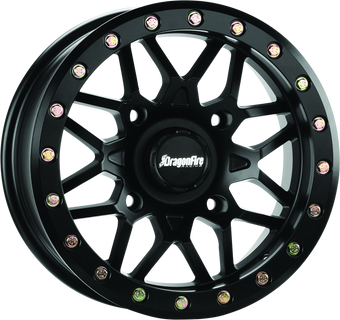compare product DragonFire Racing Typhon Wheel 15X10 4/137 5+5 +0 Machined Black
