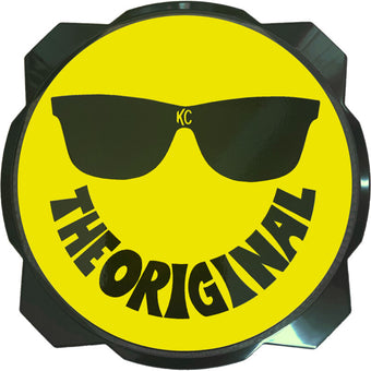 compare product KC HiLiTES 6in. Hard Cover for Gravity Pro6 LED Lights (Single) - Smiley Face- Yellow/Black KC Logo