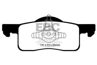 compare product EBC 02-06 Ford Expedition 4.6 2WD Greenstuff Rear Brake Pads
