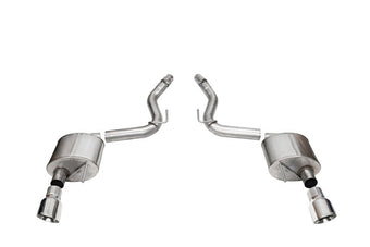 compare product Corsa 2024+ Ford Mustang Sport Axle-Back Dual Rear Exit with 4.5in Polished Pro-Series Tips