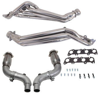 compare product BBK 15-23 Ford Mustang GT 1-3/4 Long Tube Headers w/High Flow Catted Mid Pipe (Silver Ceramic)