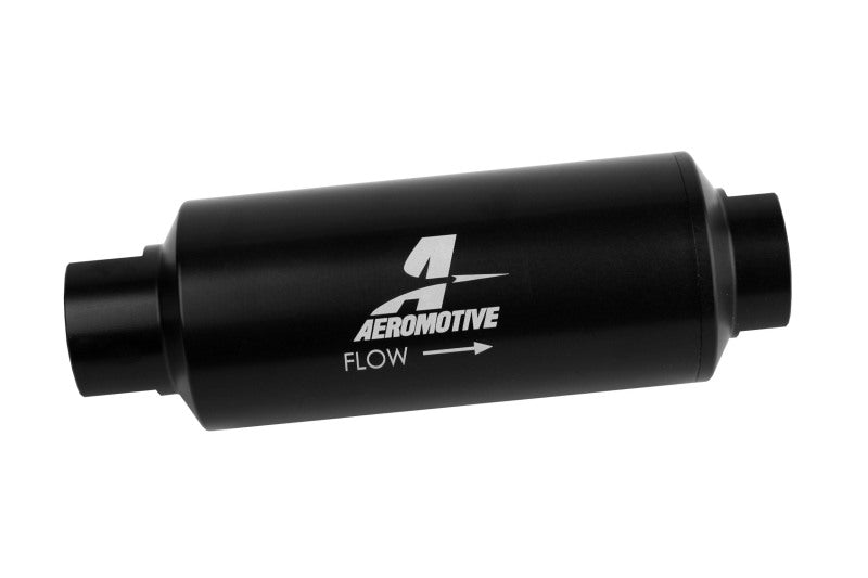 Aeromotive In - Line Marine Filter - AN - 12 - 40 Micron SS Element - Black Hardcoat Finish - My Store
