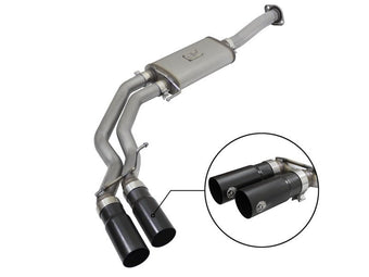 compare product aFe Rebel Exhausts 3in SS Cat-Back 15-16 Ford F-150 EcoBoost V6 2.7/3.5L V8 5.0L w/ Black Tips