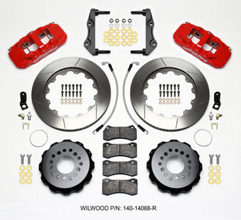 compare product Wilwood AERO4 Rear Kit 14.25in Red 2014-Up Challenger w/Lines