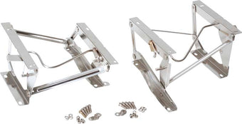 compare product Kentrol 76-90 Jeep CJ/Wrangler YJ Seat Pedestals Pair - Polished Silver