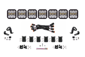 compare product Diode Dynamics SS5 Sport Universal CrossLink 7-Pod Lightbar - White Combo