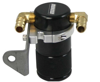 compare product Moroso Chrysler 5.7L (w/Aftermarket Intake) Air/Oil Separator Catch Can - Billet Aluminum - Black