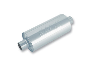 compare product Borla 3.5in Tubing x 6.25in Diameter x 24in Length Multi-Core Center/Center Round Racing Muffler