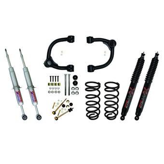 compare product Skyjacker 3in Upper A-Arm Kit w/ Performance Struts & Rear Coils Black MAX Shocks