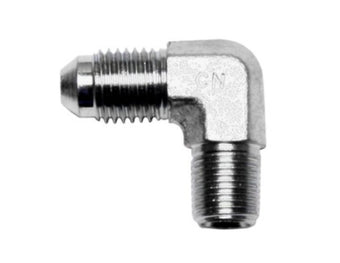 compare product Wilwood 90 Deg Elbow Fitting -4 AN NPT Male to 1/8-27