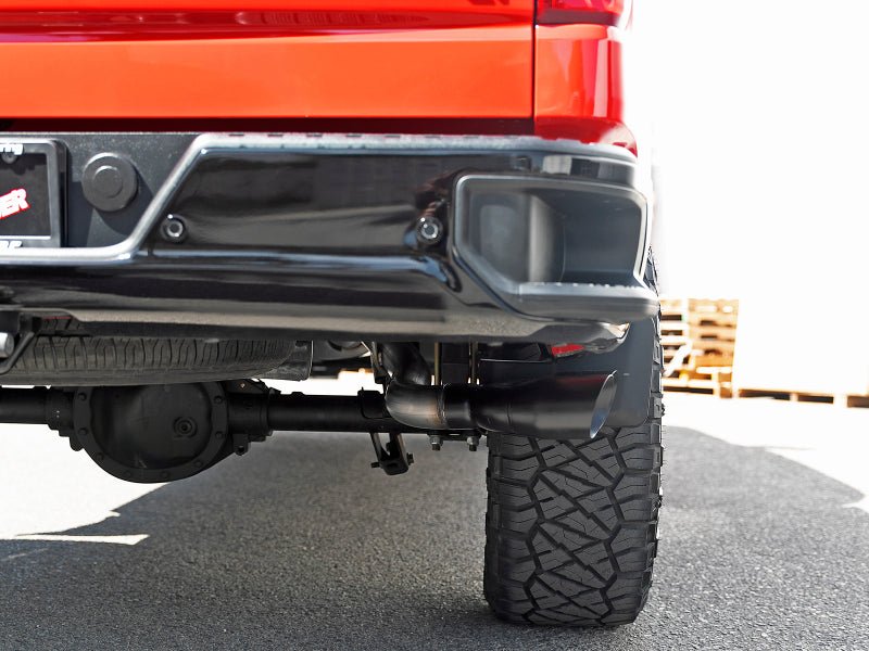 aFe Vulcan Series 3in 304SS Exhaust Cat - Back w/Blk Tip 2019 GM Silverado/Sierra 1500 V6 - 4.3L/V8 - 5.3L - My Store
