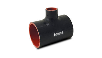 compare product Vibrant Silicone T-Hose Coupler Hose ID 2.50in Overall Length 4in Branch ID 1.50in