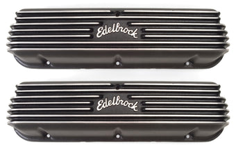 compare product Edelbrock Valve Cover Classic Series Ford 1962-95 221 351W V8 Black